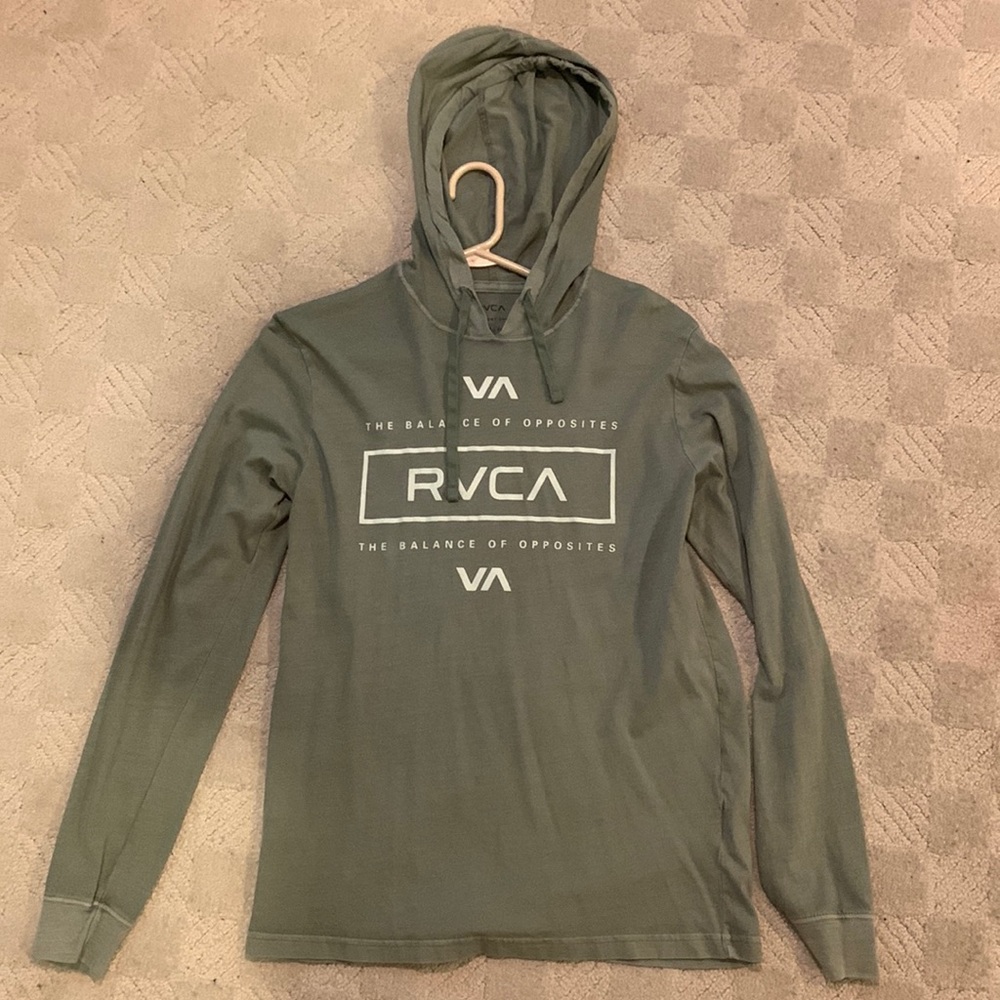 RVCA green hoodie